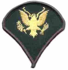Specialist 4th (E4) Army Sleeve Chevron - Saunders Military Insignia