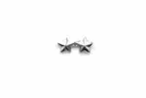 Star silver double Ribbon Device - Saunders Military Insignia