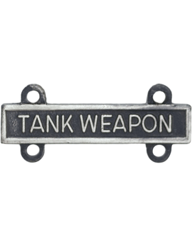 Tank Weapon Qualification Bar or Q Bar in silver oxide - Saunders Military Insignia