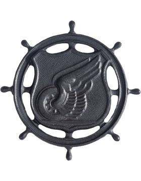 Transportation Officer Army branch of service badge in black metal - Saunders Military Insignia