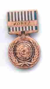 United Nations Korea Service Lapel Pin Official Emblem For Military Service Recognition And Collectors