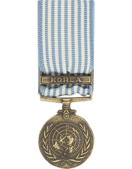 United Nations Korean Service Miniature Medal - Saunders Military Insignia