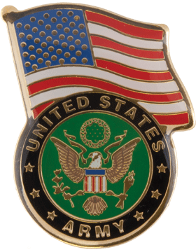 US Army Logo Metal Lapel Pin | Official Military Pin | Made in USA
