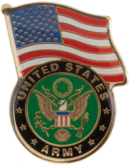 United States Army logo metal pin - Saunders Military Insignia