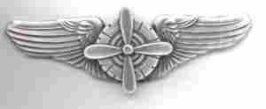 Official US Air Force Flight Engineer Badge Metal Chrome