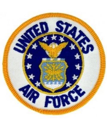 US Air Force Logo Cloth Patch Four Inch Diameter Official