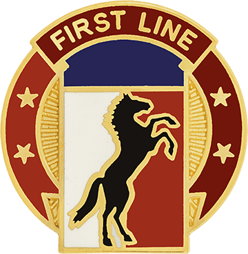 US Army 113th Sustainment Brigade Unit Crest Right Facing - Saunders Military Insignia