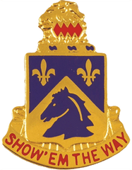 US Army 117th Cavalry Regiment Unit Crest - Saunders Military Insignia