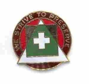 US Army 129th Evacuation Hospital Unit Crest - Saunders Military Insignia
