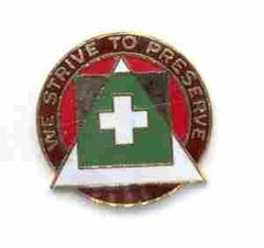 US Army 129th Evacuation Hospital Unit Crest - Saunders Military Insignia