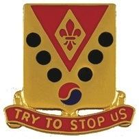 US Army 142nd Field Artillery Unit Crest