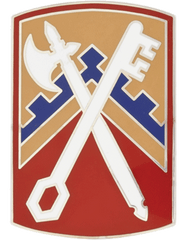 US Army 16th Sustainment Brigade Combat Service Identification Badge - Saunders Military Insignia
