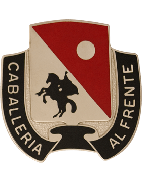 US Army 192nd Cavalry Regiment Unit Crest - Saunders Military Insignia