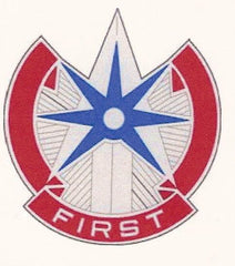 US Army 1st Sustainment Command Unit Crest - Saunders Military Insignia