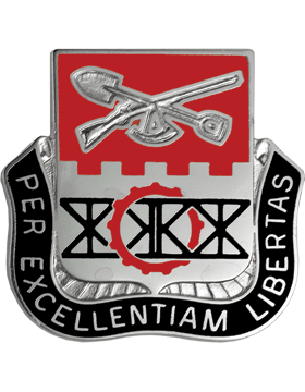 US Army 206th Engineer Battalion Unit Crest - Saunders Military Insignia