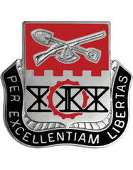 US Army 206th Engineer Battalion Unit Crest - Saunders Military Insignia