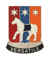 US ARMY 27th Infantry Brigade Special Troops Battalion Unit Crest Left Facing-1 - Saunders Military Insignia