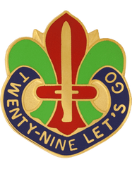 US Army 29th Infantry Division Unit Crest - Saunders Military Insignia