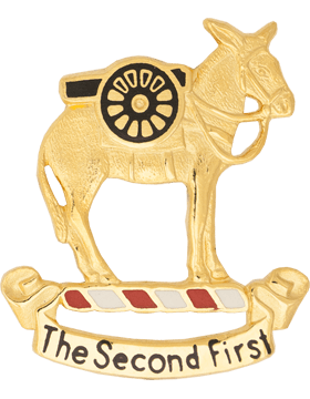 US Army 2nd Field Artillery right facing Unit Crest - Saunders Military Insignia