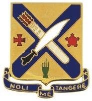 US Army 2nd Infantry Regiment Unit Crest - NOLI ME TANGERE