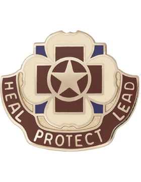 US Army 3297th Hospital USAR Heal Protect Lead Unit Crest - Saunders Military Insignia