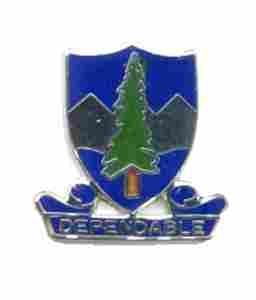 US Army 383rd Regiment Unit Crest - Saunders Military Insignia