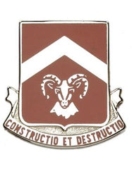 US Army 40th Engineer Battalion Unit Crest - Saunders Military Insignia