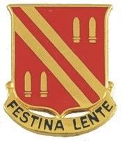 US Army 42nd Field Artillery unit crest - Saunders Military Insignia