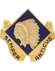 US Army 45th Infantry Brigade left facing Unit Crest - Saunders Military Insignia