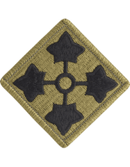 US Army 4th Infantry Division Multicam Patch - Saunders Military Insignia