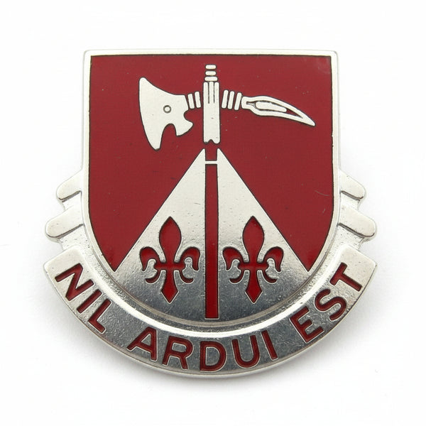 US Army 538th Engineer Battalion Unit Crest (NIL ARDUI EST)