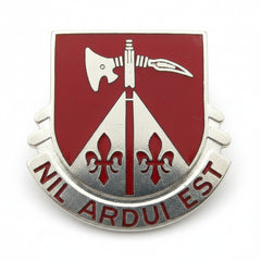 US Army 538th Engineer Battalion Unit Crest (NIL ARDUI EST) - Saunders Military Insignia