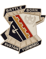 US Army 757th Support Battalion Unit Crest - Saunders Military Insignia