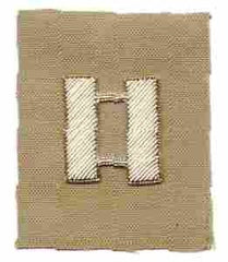 US Army Captain rank insignia in Bullion. - Saunders Military Insignia