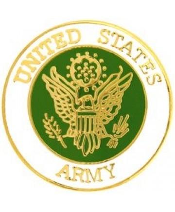 US Army Emblem Lapel Pin 1.5 Inch Diameter Metal Badge For Casual And Formal Wear