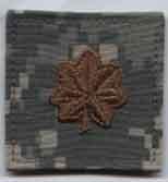 US Army Major ACU Rank insignia with Velcro
