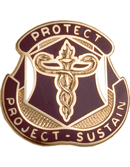 US Army Medical Research Material Command, Unit Crest - Saunders Military Insignia