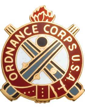 US Army Regimental Ordnance Corps Unit Crest - Saunders Military Insignia