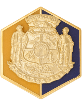 US ARMY Wisconsin State Headquarters National Guard Unit Crest - Saunders Military Insignia
