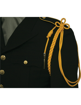 US Army Yellow Shoulder Cord — Armor Branch, USA-Made to Military Specifications