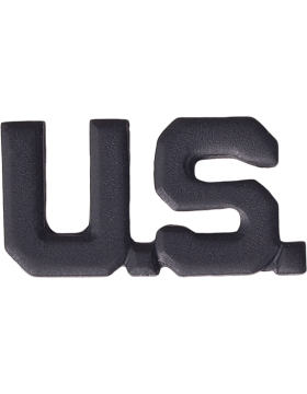 US Letters Officer Army Branch Of Service Badge in black metal - Saunders Military Insignia