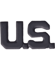 US Letters Officer Army Branch Of Service Badge in black metal - Saunders Military Insignia