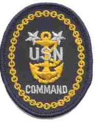 US Navy Senior Advisor E9 Command Badge into a cloth patch - Saunders Military Insignia
