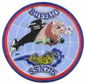 USS BUFFALO SSN715 Navy Patch