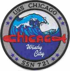 USS Chicago CA 29 Navy Submarine patch - Saunders Military Insignia