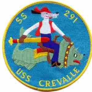 USS CREVALLE Navy Submarine Patch