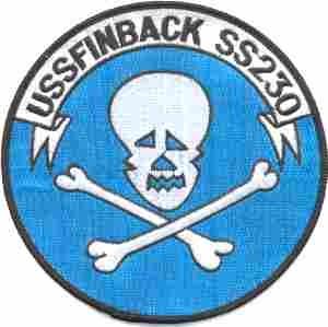 USS FINBACK 230 US Navy Submarine Patch