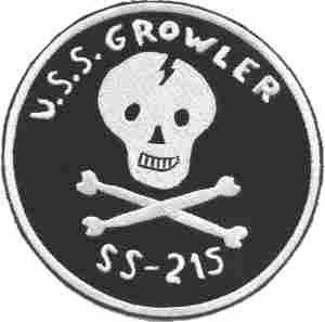 USS Growler SS215 Navy Submarine Patch - Saunders Military Insignia