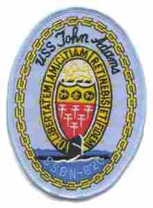 USS John Adams SSBN 620 Navy Submarine Patch