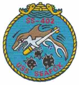 USS SEA FOXFISH TORPEDO SS402 Navy Submarine Patch - Saunders Military Insignia